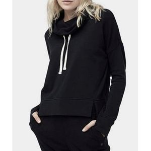 UGG Miya Black French Terry Funnel Neck Pullover Sweatshirt Pullover Large